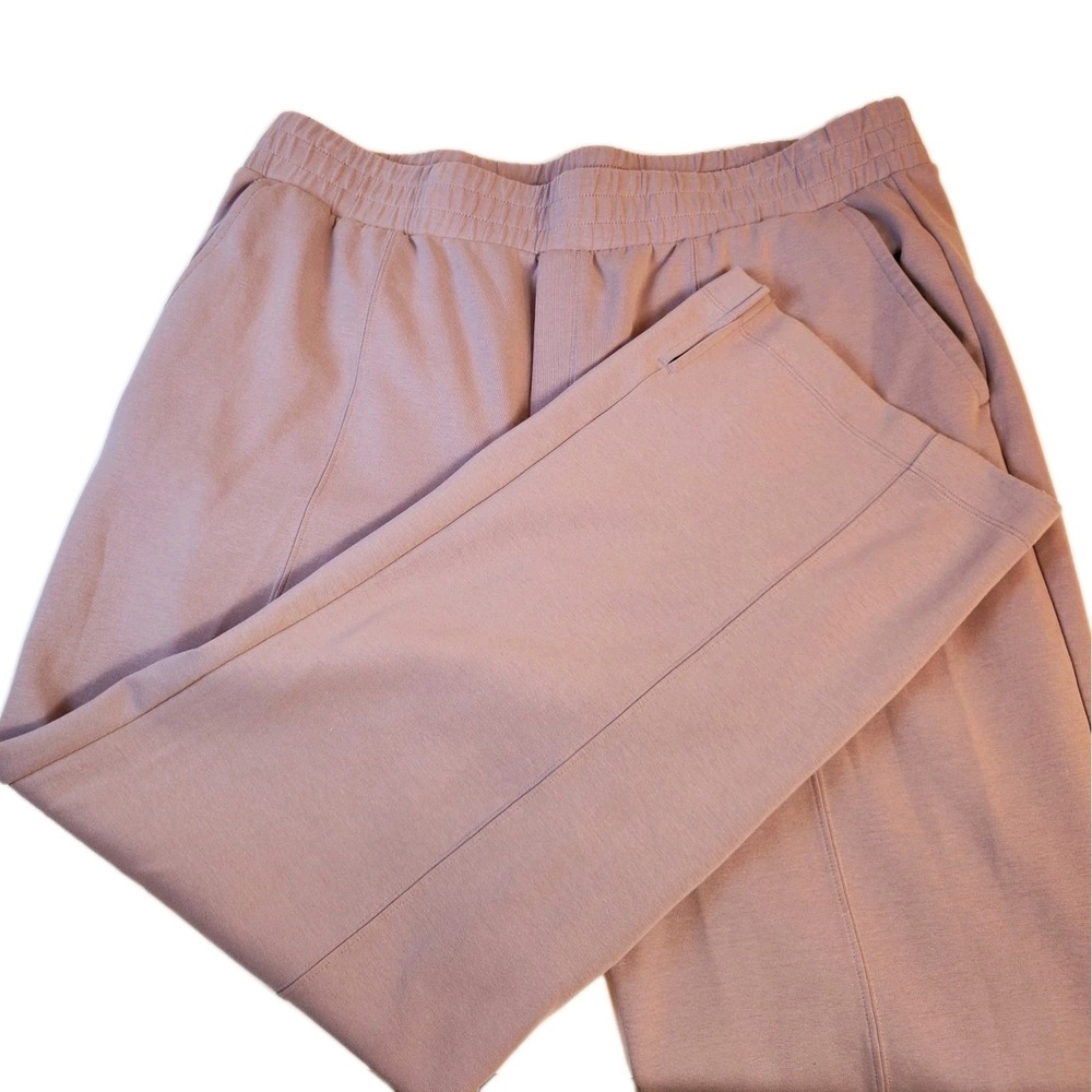 Old Navy Active Womens Wide Leg Pants Sz 2X Purple Dynamic Fleece Soft High Rise
